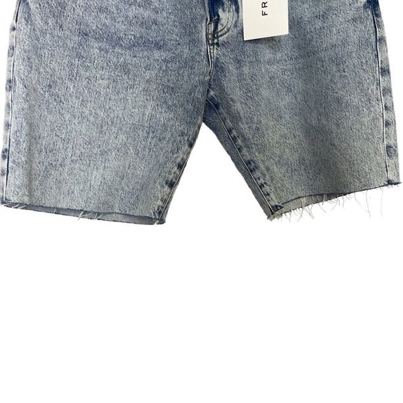 New Frame Shorts Size 29 Le Slouch Bermuda in Richlake Light Wash Jean Biker - Picture 12 of 16